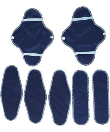 8 Reusable Menstrual Pads Set | Waterproof Cloth Liners with Washable Wet Bag | Soft & Breathable Sanitary Pads for Women - Buy Online on GoSupps.com