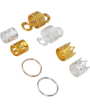 Hair Braid Rings Multi Purpose Fashionable Anti Oxidation Hair Dreadlocks Beads for Hair Decorations - Buy Online on GoSupps.com
