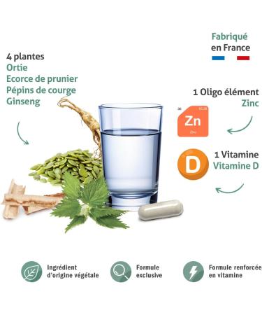 BLANCHE BRESSON - Phyto Prosta 5 Plus - Men's Prostate & Urinary Comfort - Natural Active Ingredients - Nettle African Plum Tree Pumpkin Seed Ginseng - 60 Capsules - 30 Day Treatment - Made in - Buy Online on GoSupps.com