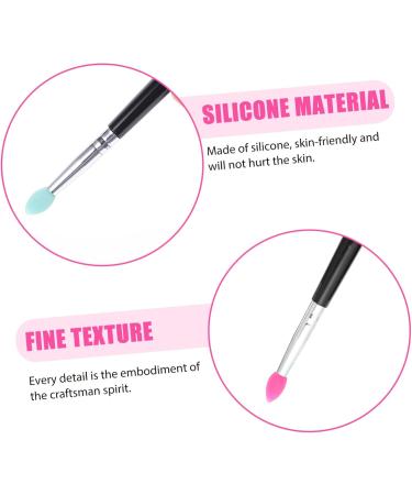 Outanaya 5pcs Silicone Eyeshadow Brush Cosmetic Lipstick Brush Make up Sponges Lip Balm Applicator - Buy Online on GoSupps.com