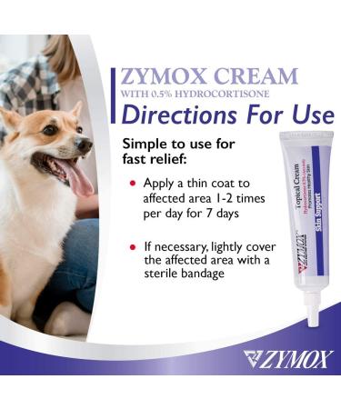 ZYMOX Topical Cream Infection and Wound Care 1 oz - Fast-Acting Relief for Pets | 1 Ounce - Buy Online on GoSupps.com