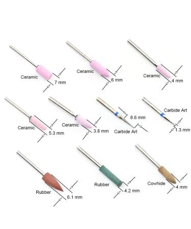 ZEJIANG Ceramic Nail Drill Bits - Manicure Pedicure Tool Replacement Head - Buy Online on GoSupps.com