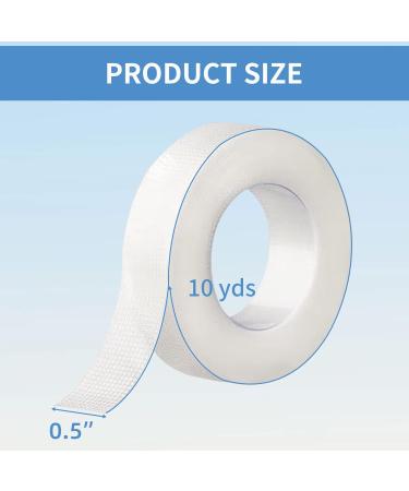 Transparent Medical Tape - 6 Roll Pack | Gentle Adhesion Surgical Tape for Sensitive Skin | Ideal for Wound Care & First Aid Supplies - Buy Online on GoSupps.com