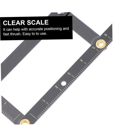 Didiseaon Eyebrow Scale Brow Mapping Ruler Adjustable Eyebrow Ruler Balance Measuring Ruler Second Generation 16X4.5X0.6CM Black - Buy Online on GoSupps.com