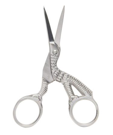 Diane Silver Stork Scissors for Eyebrows - 3.75 inches | Precision Eyebrow Grooming Tool - Buy Online on GoSupps.com
