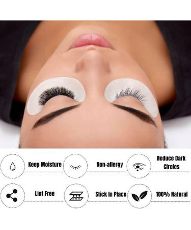 50 Pairs Under Eye Gel Pads Lint Free Skin Friendly Under Eye Patches Lash Pads for Eyelash Extension Treatment 1 count (Pack of 50) - Buy Online on GoSupps.com