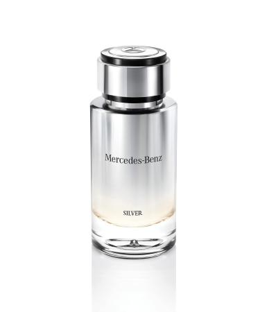 Mercedes-Benz Silver - Cologne for Men with Woody Scent - Orange Vetiver and Musk Notes - Everyday Casual Elegance Gift for Men - 4 oz EDT Spray
