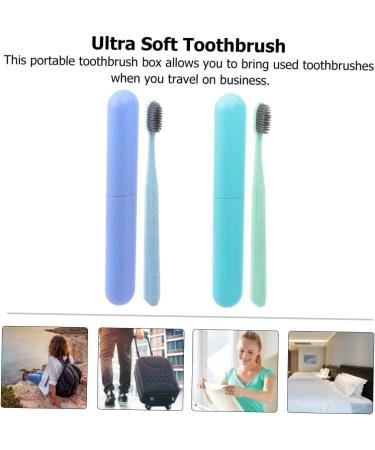 Minkissy 6-Pack Travel Toothbrush Set | Portable Case & Ultra Soft Brushes - Perfect for Adults Durable PP Material - Buy Online on GoSupps.com