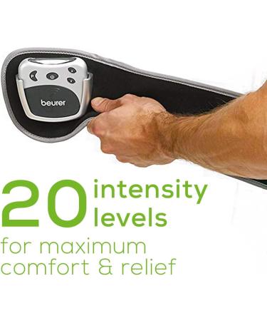 Beurer EM38 TENS Unit Lower Back Pain Relief Belt | 4 Electrodes | Adjustable & Breathable | Fits 30-55 Waist | Lumbar Support Brace - Buy Online on GoSupps.com