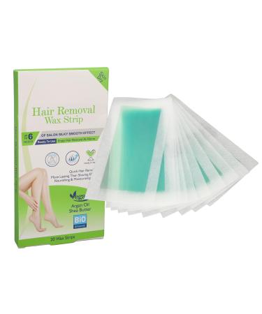 Wax strips 20 pieces wax strips gentle face and body hair removal touches deep cleaning wax strips paper hair removal wax strips