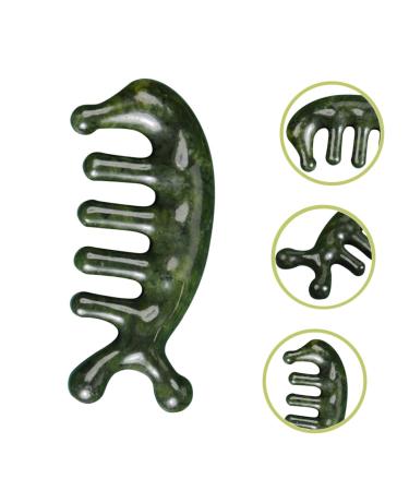 Frcolor 5-Pack Jade Massage Combs - Reliable 3D Massage Tools for Relaxation | Premium Jade Craft - Buy Online on GoSupps.com