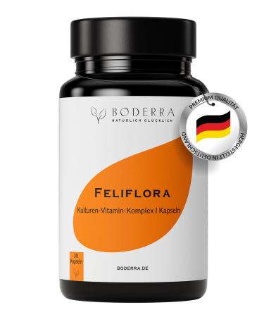 Boderra Feliflora Cultures Complex - Support your intestinal flora structure - 10 living intestinal bacterial strains+inulin vitamins B & d - gastrointestinal -resistant probiotics - high -dosed - manufactured in DE