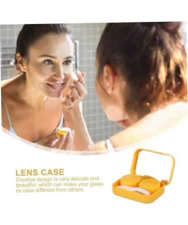 Partykindom Colored Contact Lens Case Set - 4 Protective Covers for Eye Care Perfect Pink Holder - Buy Online on GoSupps.com