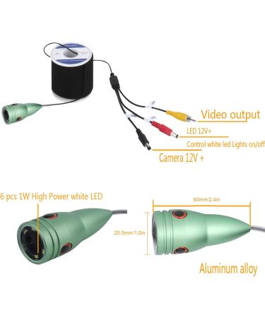 7in 1000TVL Underwater Fishing Camera - 50m Cable 6 LED Lights for ICE Sea & Boat Fishing | EU Shipping Available - Buy Online on GoSupps.com