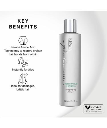 Kenra Platinum Restorative Shampoo & Conditioner Set - Ultra Fortifying for All Hair Types | Restores Smoothness Shine & Broken Hair Bonds | 31.5 Fl Oz - Buy Online on GoSupps.com