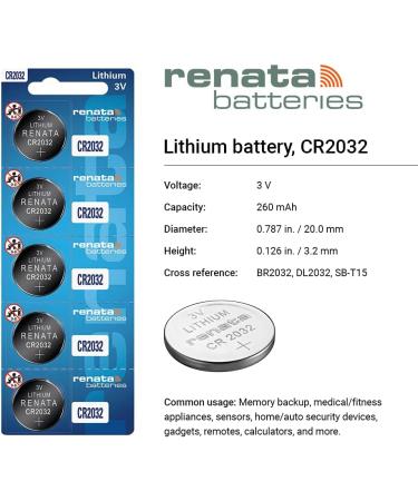 Buy Renata CR2032 Watch Batteries - 100 Pcs | Long-lasting International Shipping - Buy Online on GoSupps.com