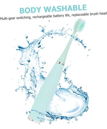 Partykindom 2-Pack Wireless Electric Toothbrush for Adults - Silicone Rechargeable Smart Toothbrush - Perfect Household Gift - Buy Online on GoSupps.com