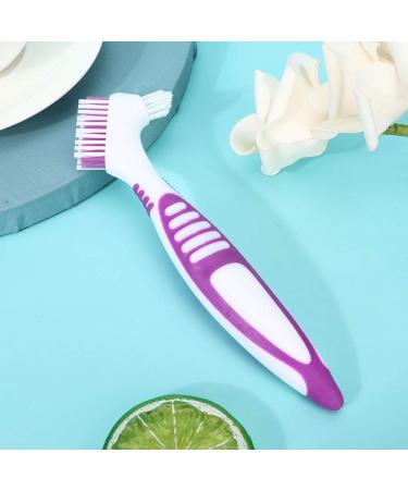Health Gear Denture Cleaning Brush - Double Bristle Head for Dental Bridges & Oral Care | Effective Plaque Removal - Buy Online on GoSupps.com