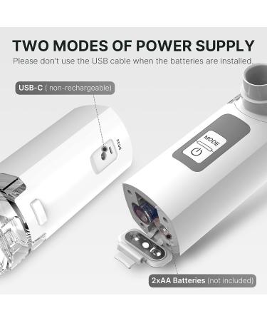 Portable Nebulizer Machine for Kids & Adults - 2 Modes Handheld Mesh Nebulizer for Travel & Household Use - Cool Mist - All Accessories Included - Gray - Buy Online on GoSupps.com
