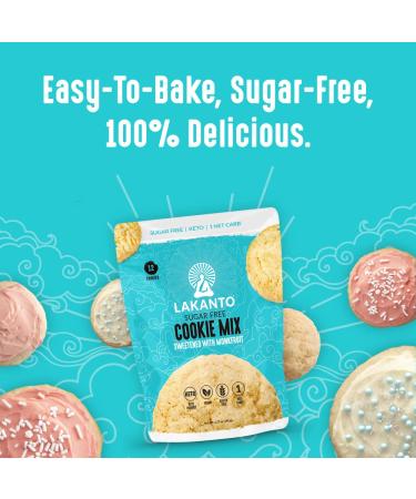 Lakanto Sugar Free Cookie Mix | Keto Friendly, Gluten & Dairy Free, 1g Net Carb - Buy Online on GoSupps.com