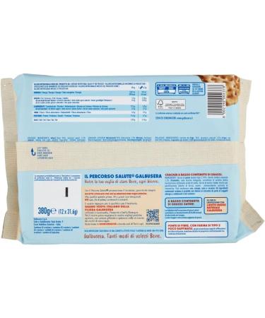 Galbusera Magretti cracker with 1.5% fat with Farina di Tipo 2 cracker with 1.5% fat with flour type 2 6 x 380 g + Italian Gourmet pulp 400 g - Buy Online on GoSupps.com