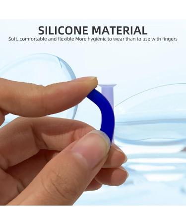 Contact Lens Extraction Tool Set - 4 Piece Silicone Suction Cups for RGP & Scleral Lenses - Pink Green Blue White - International Shipping Available - Buy Online on GoSupps.com