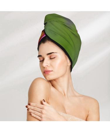 Colorful Ladybird Coral Velvet Hair Drying Cap | Quick-Dry Hair Towel Wrap for Women & Men - Perfect for Travel & Home - Buy Online on GoSupps.com