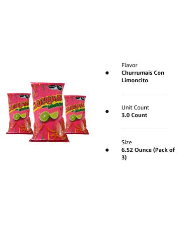 Sabritas Churrumais Con Limoncito (3 Pack) 6.52 oz - Traditional Mexican Large Chips - Buy Online on GoSupps.com
