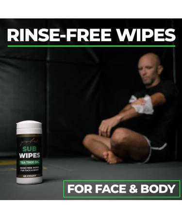 Gold BJJ Jiu Jitsu Wipes XL 45 Count Tea Tree Oil Face and Body Wipe - Cleansing Skin Defense for Martial Arts & Wrestling 1 - Buy Online on GoSupps.com