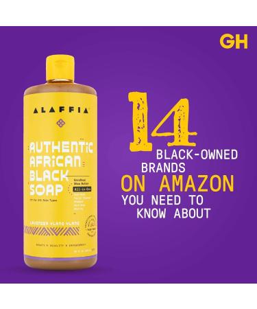 Alaffia Hemp Olive Leaf African Black Soap 32 Fl Oz - Authentic All-in-One Cleanser - Buy Online on GoSupps.com