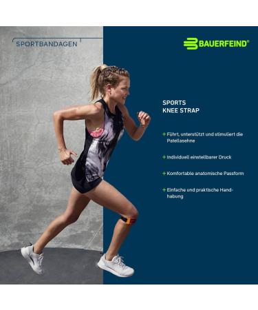 Bauerfeind Unisex Knee Sports Belt - Portable Support for Ball Sports & Athletics | Silicone Ring | Lightweight Pink L - Buy Online on GoSupps.com