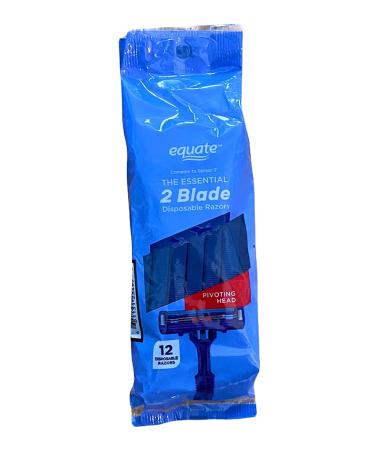Twin Blade Plus Disposable Razors 12ct by Equate Compare to Good News