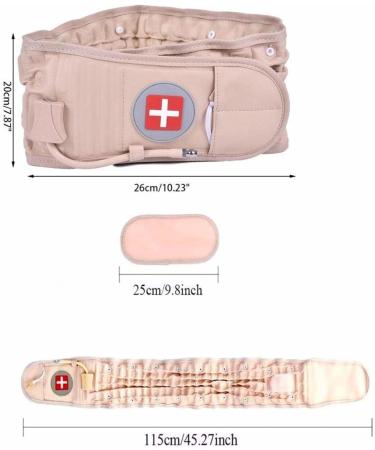 MOUSKE Back Support - Electric Massage Belt & Decompression for Lumbar Relief | International Shipping - Buy Online on GoSupps.com