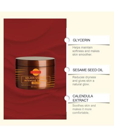 Golden Shimmer Tanning Gel Browning Tan Accelerator Long Lasting Hydration Evens Tone Easy to Apply Streak Free Tan Gentle Formula for Daily Use 4 Oz - Buy Online on GoSupps.com