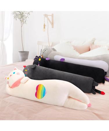 Mewaii 36in Black Axolotl Plush Pillow - Cute and Squishy Stuffed Animal Toy for Kids | 36inch/90cm Long Body - Buy Online on GoSupps.com