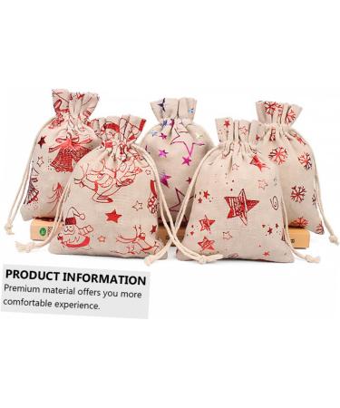 PLAFOPE 1 Set Countdown Christmas Bag Christmas Decoration Bags Advent Calendar Bag Linen Blue 10x14x0.5cm Blue - Buy Online on GoSupps.com