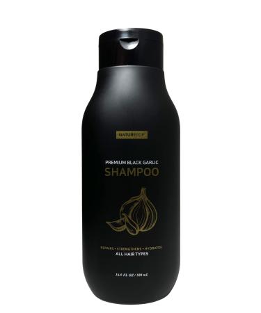 Black Garlic Hair Loss Shampoo by NATUREPOP - Prevents Hair loss, Stimulates growth and Relieves itchy scalp Sulfate Free Paraben Free 16.9 fl oz/ 500 mL Made in Korea