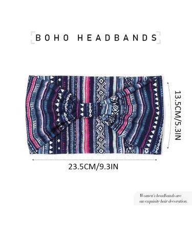 Zoestar Wide Headband - Vintage Knotted Turban Hair Wraps for Women & Girls - 3-Pack Black Stretch Twist Forehead Ligaments - Buy Online on GoSupps.com