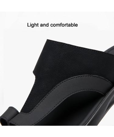 CLSQLXYJZC Mens Foot Correction Flip Flops - Black Open Toe Sandal for Hallux Valgus, Bunion Splints & Plantar Fasciitis - 24cm Foot Length - Buy Online on GoSupps.com