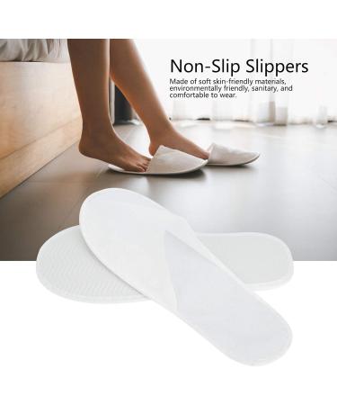 Tomotato 50 Pair Disposable Hotel Slippers - Universal Size for Men & Women - Portable Spa Travel Slip-Ons (Thin Fabrics 42 EU) - Buy Online on GoSupps.com