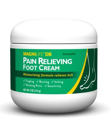MagniLife DB Pain Relieving Foot Cream - Calming Relief for Burning, Tingling, Shooting & Stabbing Foot Pain - 4oz - Buy Online on GoSupps.com