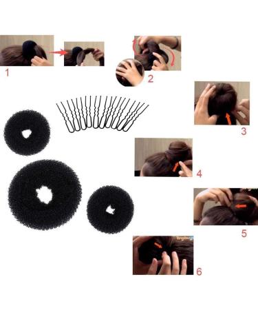 Haobase Hairdressing Accessories Hairdressing Tools Set Hairstyle Stylized Accessory Hair Girls Sponge Foam Hairclip Braid - Buy Online on GoSupps.com