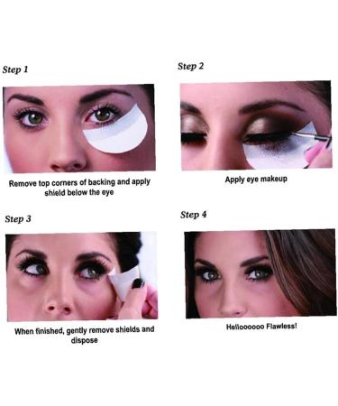 50Sheet Under Eye Pads Lint Free Lash Extension Eye Patches Eyeshadow Lips Makeup Shields Professional Eyeshadow Stencils for Daily Makeup Use Eyelash Stickers Professional and Attractive - Buy Online on GoSupps.com