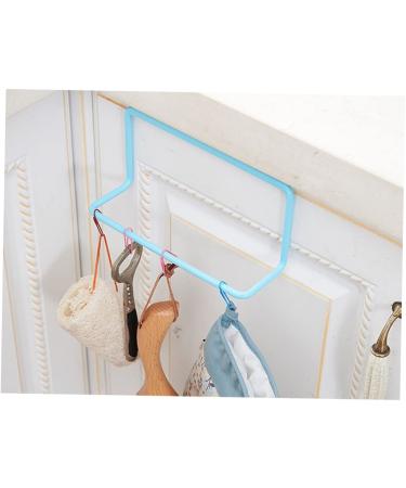 Hohopeti Wall Towel Rack Towel Bar Towel Hanger Towel Racks Clothes Hanger Sundries Hanging Multipurpose Medium Blue
