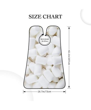 White Cotton Candy Beard Bib Hair Catcher for Men | Perfect Shaving Apron Gift for Father's Day Anniversary Valentine's Day & Christmas - One Size - Buy Online on GoSupps.com