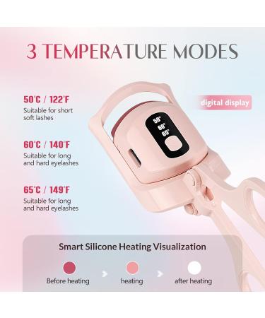 Buy Heated Eyelash Curler - 3 Modes Electric Lash Curler with LED Fast Heating & USB Rechargeable | Perfect Natural Curls - Shop Now - Buy Online on GoSupps.com