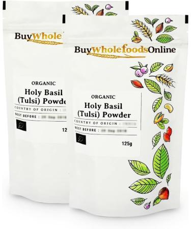 Organic Holy Basil (Tulsi) Powder 250g (BWFO) - Buy Online on GoSupps.com