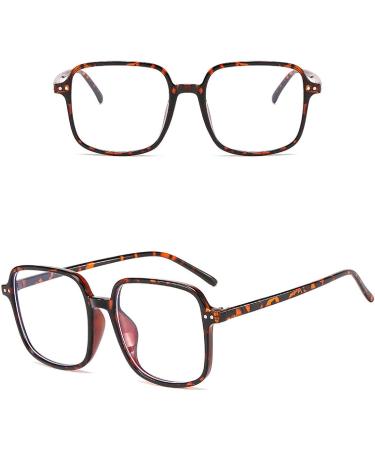 KDOQ PC Frame Oversize Anti Blue Light Glasses for Women & Men | Clear Lens Unisex Eyeglasses - Shop Internationally! - Buy Online on GoSupps.com