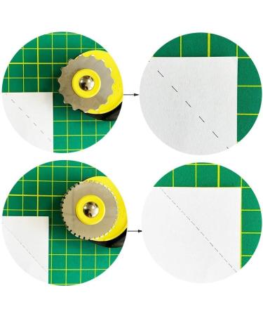 45mm Rotary Cutter Set with 9 Replacement Blades - Sewing Fabric Leather Quilting Paper Perforating Tool - Buy Online on GoSupps.com