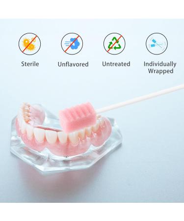 Argomax Oral Sponges Swabs - 100 PCS Pink Foam Oral Care & Hygiene Cleaning Mouth Swabs - Buy Online on GoSupps.com